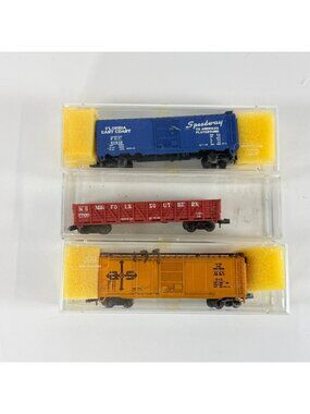 Vintage N Scale Freight Cars Lot 3 FEC A&LS Norfolk Southern Model Railroad